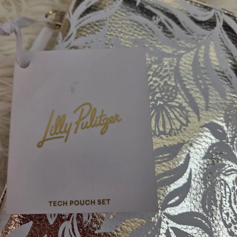NWT Lilly Pulitzer Padded Tech Sleeve Laptop With Pouch
